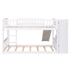 Bellemave® Twin Size Bunk Bed with 3 Drawers and Slide - Bellemave