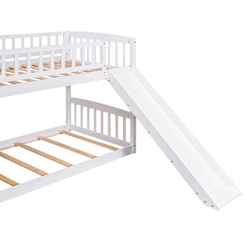 Bellemave® Twin Size Bunk Bed with 3 Drawers and Slide - Bellemave