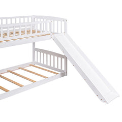 Bellemave® Twin Size Bunk Bed with 3 Drawers and Slide - Bellemave