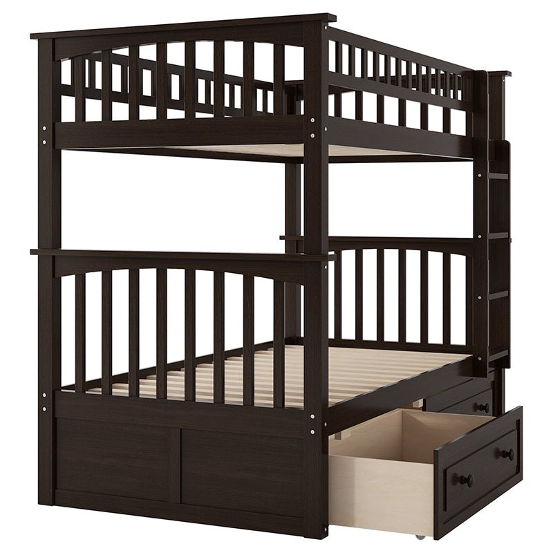 Bellemave® Twin Size Bunk Bed with Drawers(Convertible) - Bellemave