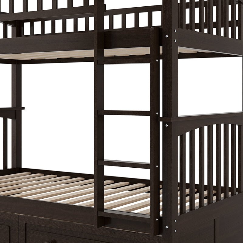 Bellemave® Twin Size Bunk Bed with Drawers(Convertible) - Bellemave