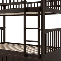 Bellemave® Twin Size Bunk Bed with Drawers(Convertible) - Bellemave
