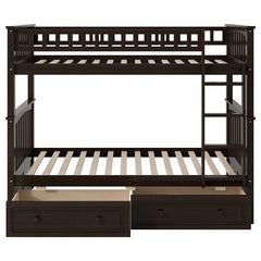 Bellemave® Twin Size Bunk Bed with Drawers(Convertible) - Bellemave
