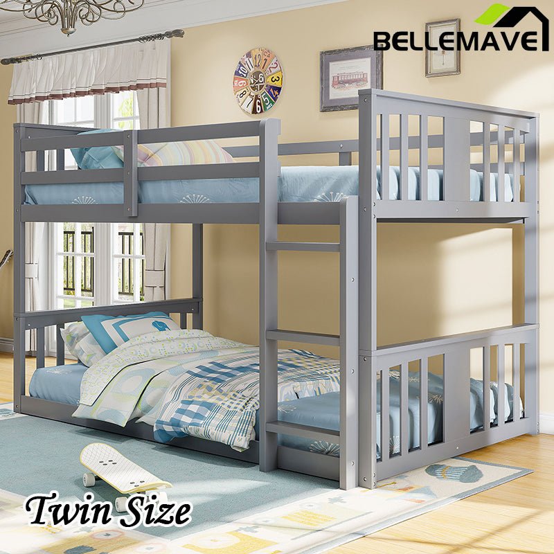 Bellemave® Twin Size Bunk Bed with Ladder - Bellemave
