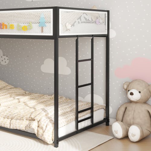 Bellemave® Twin Size Bunk Bed with Mesh Guard Rail - Bellemave