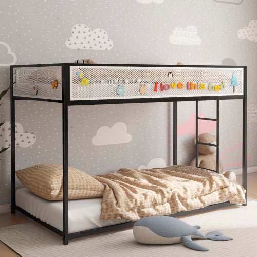 Bellemave® Twin Size Bunk Bed with Mesh Guard Rail - Bellemave
