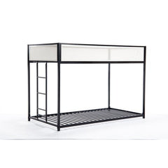 Bellemave® Twin Size Bunk Bed with Mesh Guard Rail - Bellemave