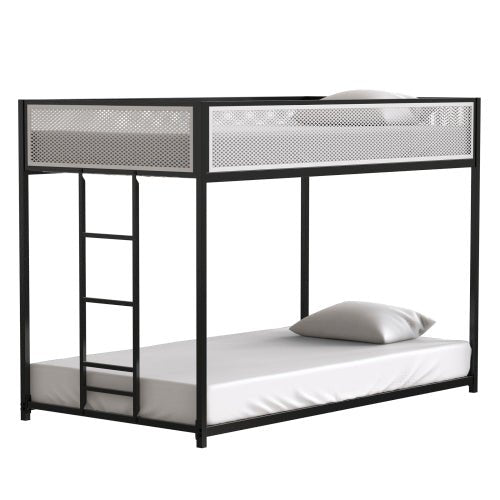 Bellemave® Twin Size Bunk Bed with Mesh Guard Rail - Bellemave
