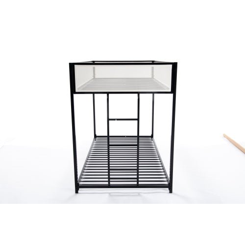 Bellemave® Twin Size Bunk Bed with Mesh Guard Rail - Bellemave