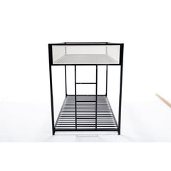 Bellemave® Twin Size Bunk Bed with Mesh Guard Rail - Bellemave
