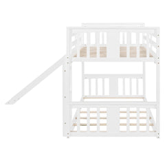 Bellemave® Twin Size Bunk Bed with Slide and Ladder - Bellemave