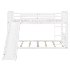 Bellemave® Twin Size Bunk Bed with Slide and Ladder - Bellemave