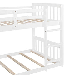 Bellemave® Twin Size Bunk Bed with Slide and Ladder - Bellemave