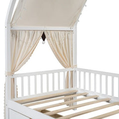Bellemave® Twin Size Daybed with Arched Roof and 2 Drawers - Bellemave