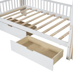Bellemave® Twin Size Daybed with Arched Roof and 2 Drawers - Bellemave