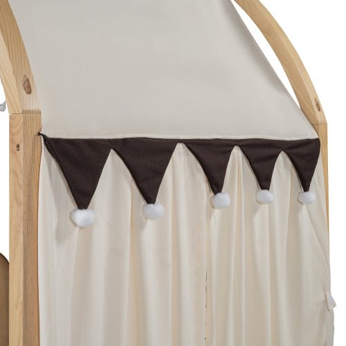 Bellemave® Twin Size Daybed With Arched Roof and Pull - Out Bed - Bellemave