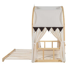 Bellemave® Twin Size Daybed With Arched Roof and Pull - Out Bed - Bellemave