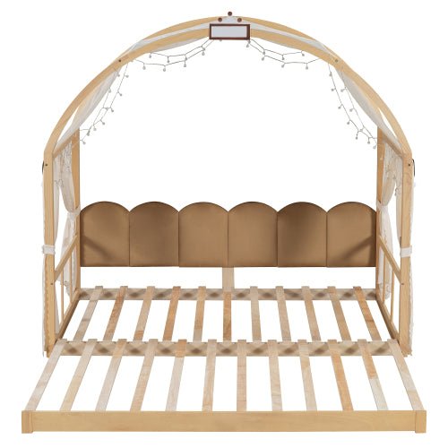 Bellemave® Twin Size Daybed With Arched Roof and Pull - Out Bed - Bellemave
