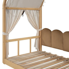 Bellemave® Twin Size Daybed With Arched Roof and Pull - Out Bed - Bellemave