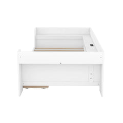 Bellemave® Twin Size Daybed with Shelves, Drawers and Built - In Charging Station - Bellemave
