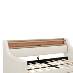 Bellemave® Twin Size Daybed with Storage Drawers,Charging Station and LED Lights - Bellemave