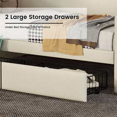 Bellemave® Twin Size Daybed with Storage Drawers,Charging Station and LED Lights - Bellemave