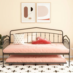 Bellemave® Twin Size Daybed with Twin Size Trundle Bed - Bellemave