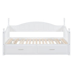 Bellemave® Twin Size Daybed with Twin Size Trundle Bed and Two Storage Drawers - Bellemave