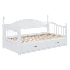 Bellemave® Twin Size Daybed with Twin Size Trundle Bed and Two Storage Drawers - Bellemave