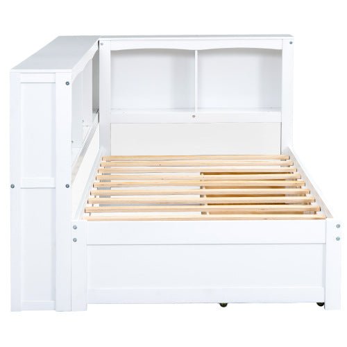 Bellemave® Twin Size Daybed with Two Storage Drawers, Storage Cabinets and USB Ports - Bellemave