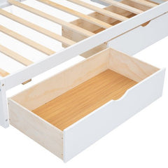 Bellemave® Twin Size Daybed with Two Storage Drawers, Storage Cabinets and USB Ports - Bellemave