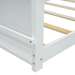 Bellemave® Twin Size Floor Bed with Built - in Book Storage Rack - Bellemave