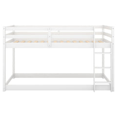 Bellemave® Twin Size Floor Bunk Bed with Ladder - Bellemave