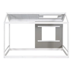 Bellemave® Twin Size House Bed with Roof and Window - Bellemave