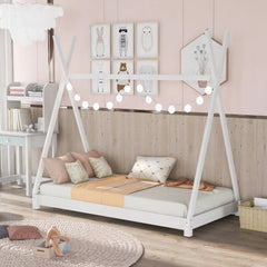 Bellemave® Twin Size House Bed with Triangle Tructure - Bellemave
