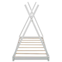 Bellemave® Twin Size House Bed with Triangle Tructure - Bellemave
