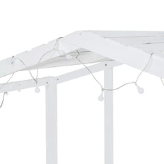 Bellemave® Twin Size House Loft Bed with Ladder and Slide,Blackboard and Light Strip on the Roof - Bellemave