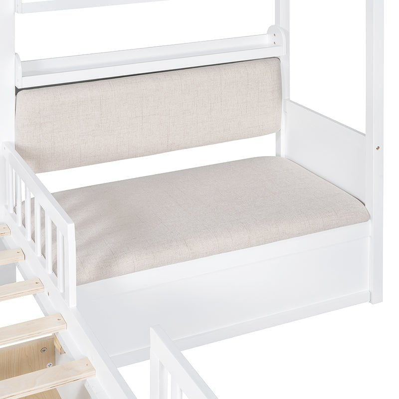 Bellemave® Twin Size House Platform Bed with Two Drawers and Storage Shelf - Bellemave