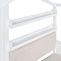 Bellemave® Twin Size House Platform Bed with Two Drawers and Storage Shelf - Bellemave