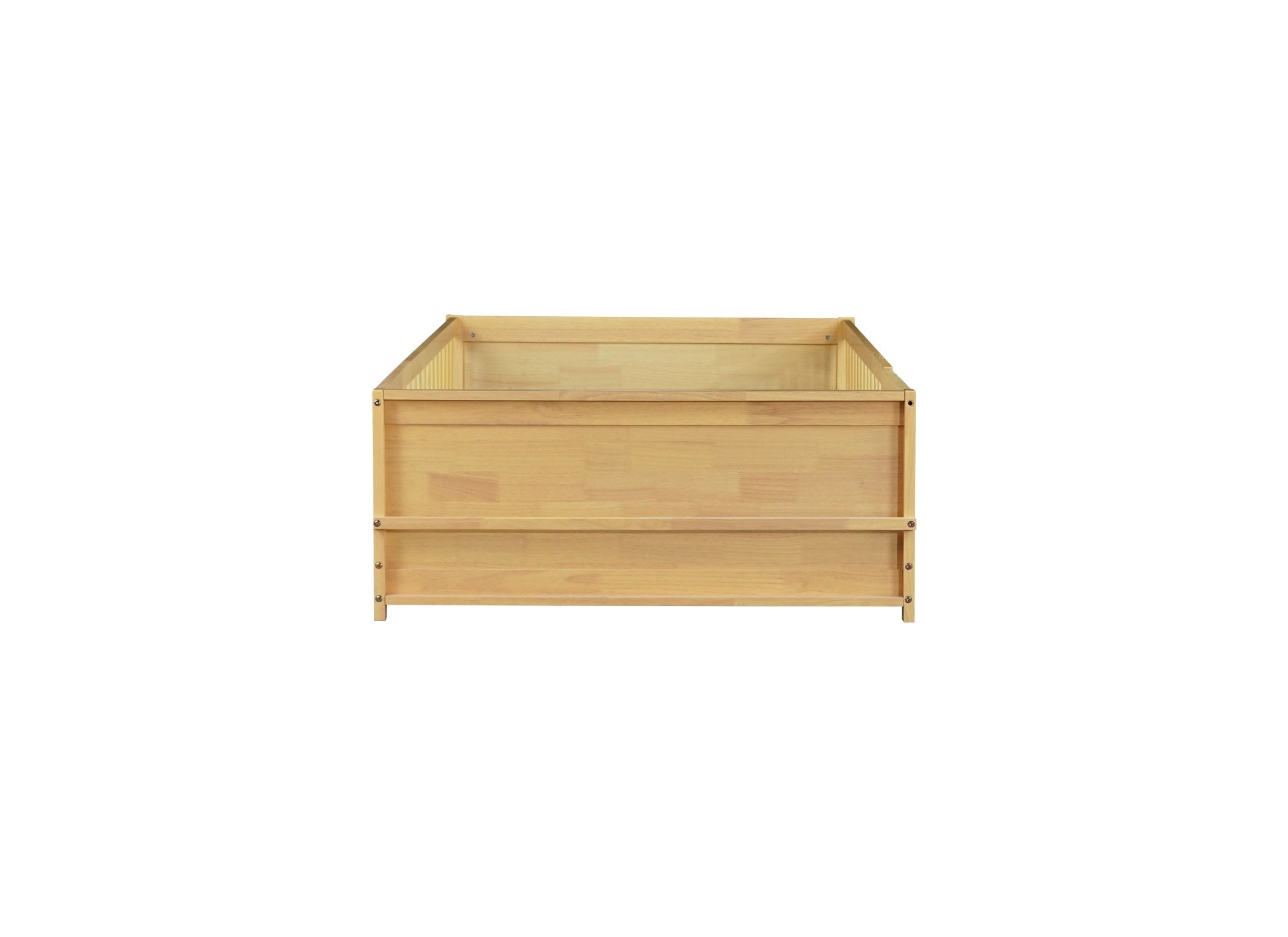 Bellemave® Twin Size Kids Montessori Floor Bed,Twin Floor Bed Frame with Slats and Bookcase,Solid Wood Montessori Bed for Girls Boys,White - Bellemave