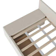 Bellemave® Twin size L - Shaped Upholstered Daybed with Storage and Drawers - Bellemave