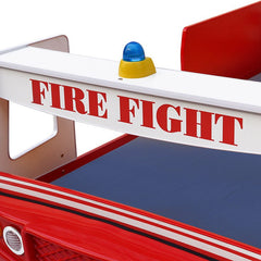 Bellemave® Twin Size Little Heroes Fire Truck Bed - Bellemave