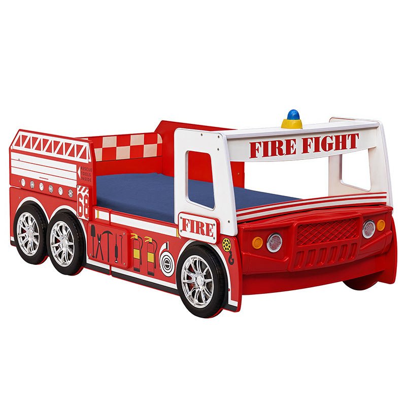 Bellemave® Twin Size Little Heroes Fire Truck Bed - Bellemave