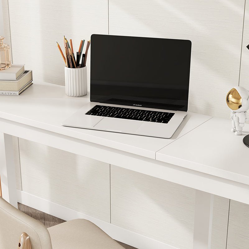 Bellemave® Twin Size Loft Bed with Built - in Desk, a Storage Cabinet of 2 Drawers, Guardrails and Ladder - Bellemave