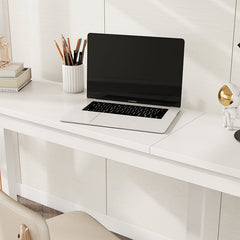 Bellemave® Twin Size Loft Bed with Built - in Desk, a Storage Cabinet of 2 Drawers, Guardrails and Ladder - Bellemave