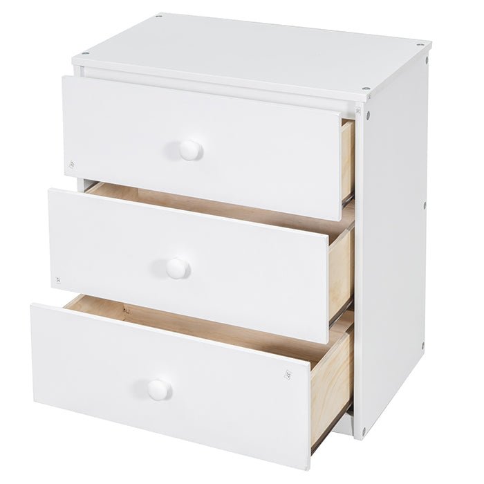 Bellemave® Twin Size Loft Bed with Desk, Blackboard and Storage Box, Shelf and 3 Drawers - Bellemave