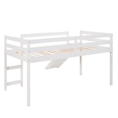 Bellemave® Twin Size Loft Bed with Slide - Bellemave