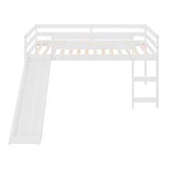 Bellemave® Twin Size Loft Bed with Slide - Bellemave