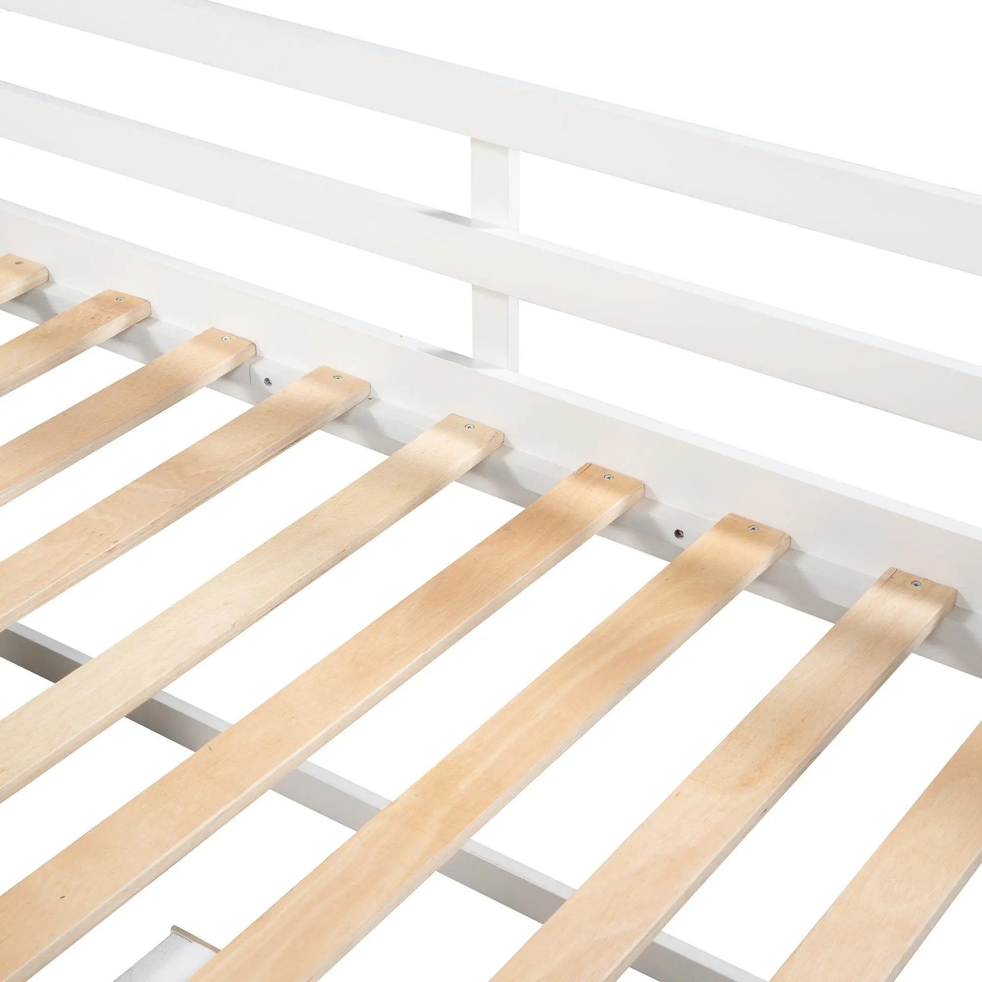 Bellemave® Twin Size Loft Bed with Two Shelves and Two drawers - Bellemave