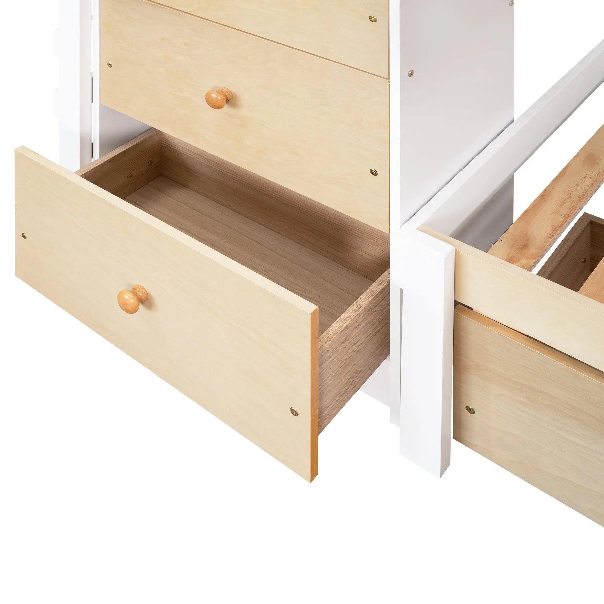 Bellemave® Twin Size Loft Bunk Bed with Drawers and Ladder - Bellemave